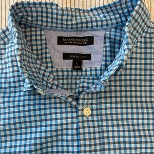 Banana Republic Grant Fit Plaid Shirt